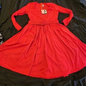 Troublemaker swing dress by Vixen.